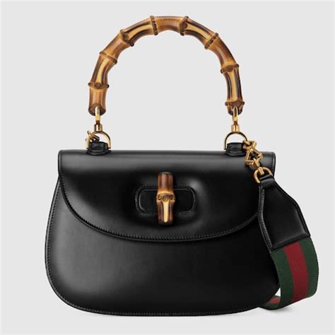 gucci shoulder bag with bamboo handle|gucci bamboo bag harper's.